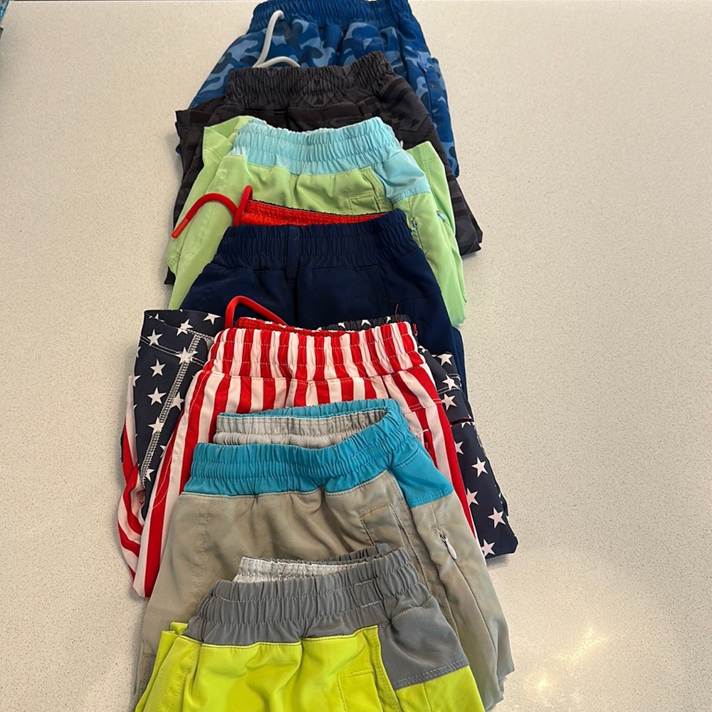 7 Pack of Freeballers 6” Athletic Shorts